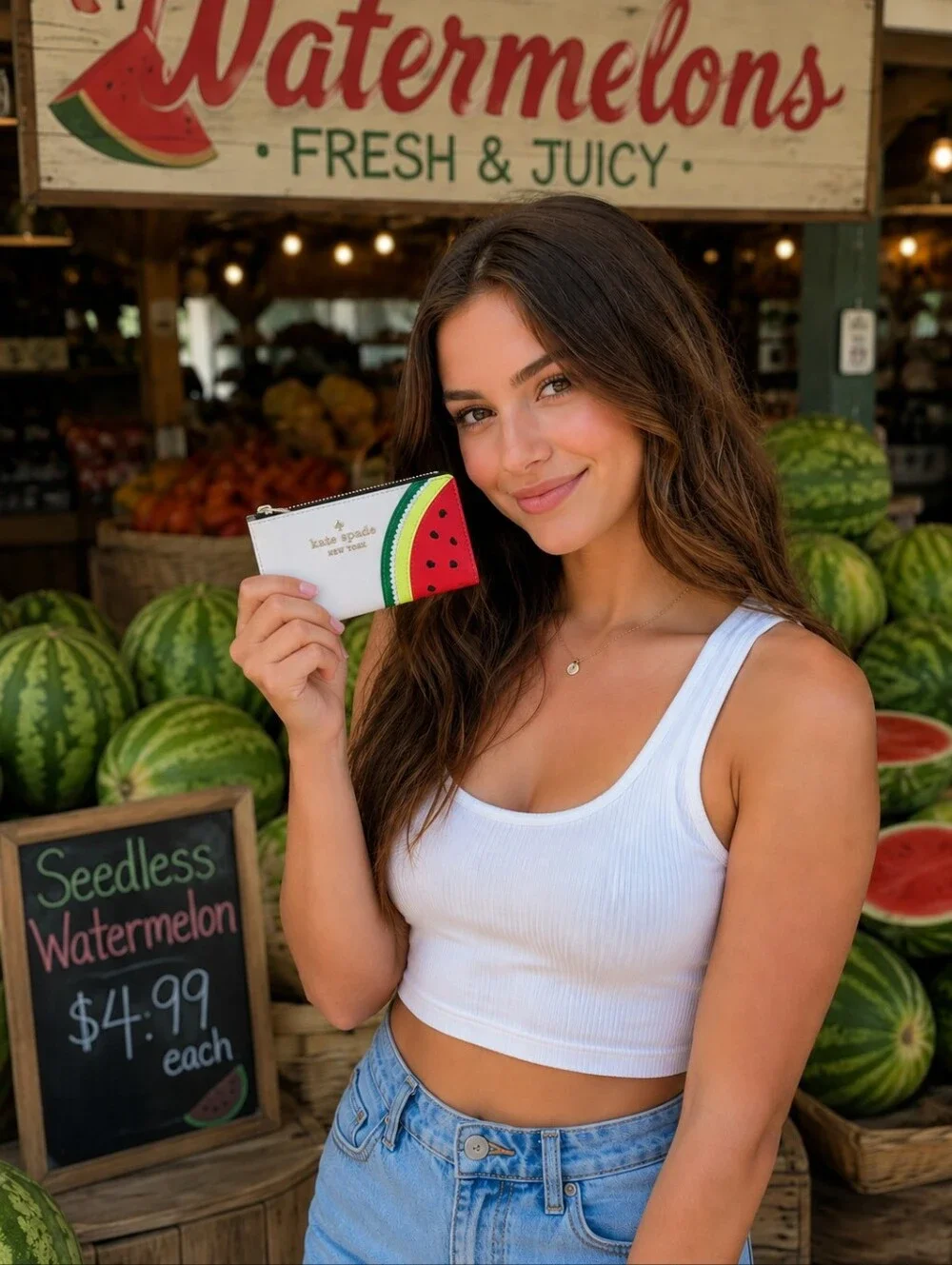 Kate Spade Leather Watermelon Wallet